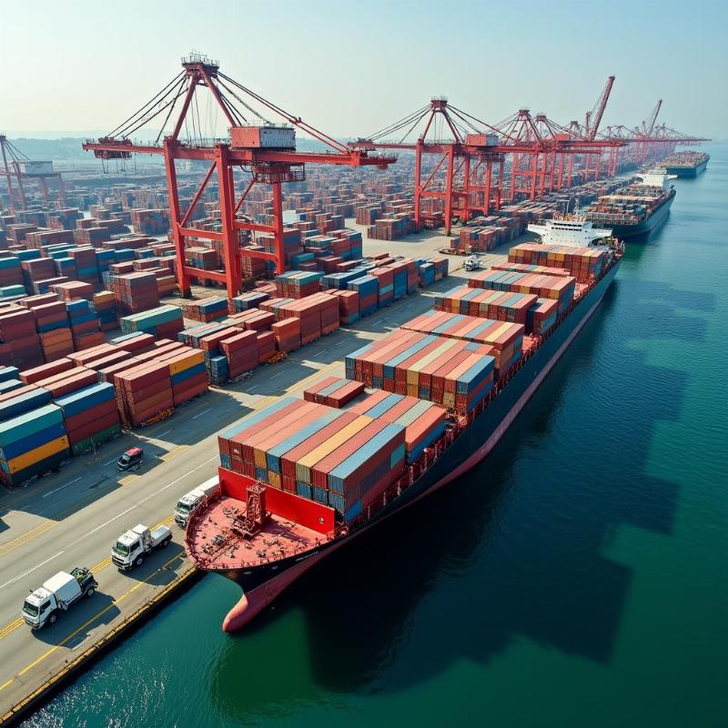 Hoc logistics ra lam gi voi cac hoat dong xuat nhap khau tai cang bien nhon nhip